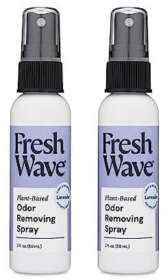 Fresh Wave Lavender Scent Odor Eliminator Spray & Air Freshener, 2 fl. oz. Travel Size (Pack of 2)