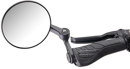 Krampe Fahrradspiegel KF1 Typ B-Made in Germany, stabiler Rückspiegel für E-Bike & Fahrrad, individuell einstellbar, an linker und rechter Lenkerseite montierbar