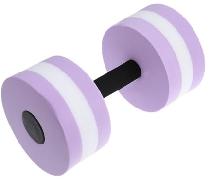 FAVOMOTO water dumbbell aqua weight aquatic exercise dumbell eva water barbell hand bar for water resistance aerobics (purple only 1pc)