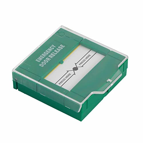 Emergency Fire Alarm, Resettable Glass Break Button Fire Alarm Station Wired Security Button Emergency Stop Switch Security Fire Panic Box for Exit Door