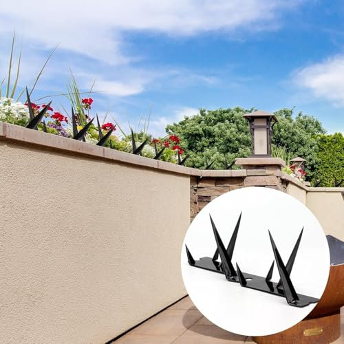 Building Supplies 8 x Metal Security Fence Spikes (39 x 10cm) - Anti Climb Spikes to Repel Defenders, Keep Thieves Away and Deterrent