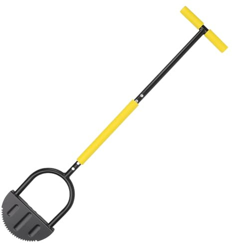 Bordeur manuel pour pelouse, outil pour border la pelouse mi-lune, outil polyvalent pour border le paysage, pour jardins, paysages, parterres de fleurs, trottoirs, cours, avec poignée en T