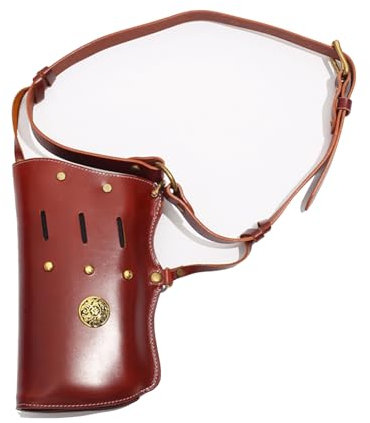 FHUILIJH Traditioneller Bogenschießköcher - Köcher Taille Hängender Köcher Köcher - für Jagd und Dekoration, Zielübung,Braun,25cm
