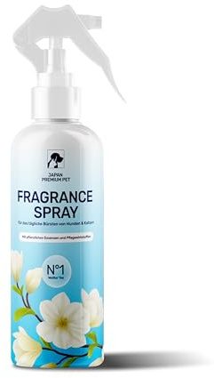 Japan Premium Katt & Hund Aroma-Spray-Balsam | Leave-in hundschampo & kattschampo för pälsvård | Lossar päls & ger glans | hundschampo långhår med vit te-doft | 200 ml