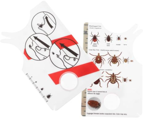 HEMOTON 2 Piezas Tarjeta de Remoción de Garrapatas para Mascotas para Exterior Herramienta Práctica y para Identificación y Extracción y Otras Mascotas
