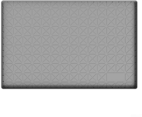 Tapis de cuisine sous évier | Plateau de protection imperméable en silicone | Revêtement antidérapant | pour salle de bain et buanderie 86 x 56 x 2,5 cm, gris (71 x 56 x 2 cm)