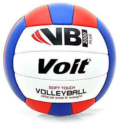 Voit T343Vb2000 Plus volleyboll nr 5 unisex, vitblå-röd, en storlek