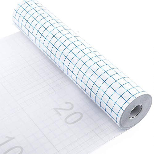 X SIM FITNESSX Transferfolie Plotter für Vinyl-30,5 * 505cm Übertragungsfolie Plotter für Abziehbilder, Schilder, Fenster, Aufkleber, Becher