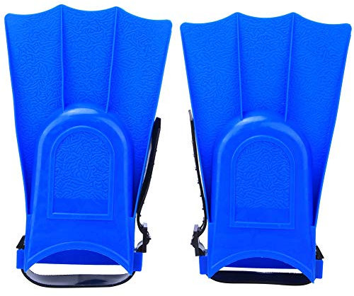 Auto Schwimmflossen für Kinder, 1 Paar Trainingsflossen für leichtes Unterwasserschwimmen aus PVC Schnorcheln Short (Blau 25-30 Yard) Kurze Flossen für Schwimmtraining