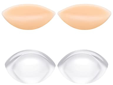 Kiiwah 2 Pares de Insertos de Almohadillas de Sujetador, Push up Almohadillas Sujetador Reutilizable Bra Pads para Bikini y Traje de baño