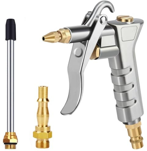 Sukudon Pistolet à air comprimé avec accessoires de compresseur d'air allemand 1/4 NPT et 1/4 BSP - Connecteur haute pression pour compresseur d'air pneumatique