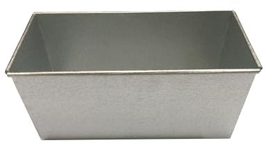 EUROTINS Medium Commercial Bakery Bread Loaf Tin 800gm Single Natural Finish