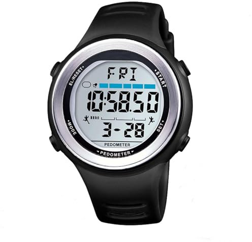 Sunshine smile Schrittzähler-Uhr,Schrittzähler Uhr Senioren Ohne App,Armbanduhr mit schrittzähler,Nicht Bluetooth,wasserdichte Kalorien Zähler,für Fitnessbegeisterte und Senioren