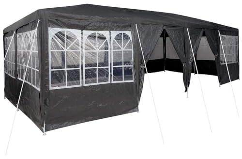 vidaXL festtält med 12 sidoväggar antracit 8x4 m PE