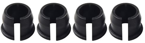 NINMORTH Paquete de 4 adaptadores de agujero de válvula de bicicleta para válvula de bicicleta Presta a válvulas, conversión de válvula de llanta de plástico, color negro
