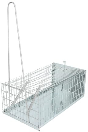 Trampa Ratas Jaula Metal Completa 30 x 17 x 11 cm.