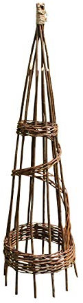 Selections Spiral Willow Garden Obelisk Plant Support for Climbers (1.15m)
