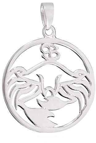 NKlaus 21 mm hänge stjärntecken hummer 925 silver glänsande hänge horoskop zodiaken 14121