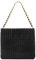 Miss Lulu Damen Handtasche schultertasche, Mode PU Leder Henkeltaschen, groß leicht shopper Achsel tasche, Reißverschluss Umhängetasche fur Frauen Schule Arbeit (Schwarz)
