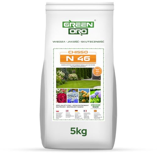 GREEN ORO CHISSO N 46 5KG Engrais à l'urée pour pelouses, haies, arbres, fleurs et arbustes
