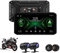 Motorrad Navi mit Wireless CarPlay e Android Auto 7-Zoll-IPS-Touchscreen BSD, Duales Bluetooth, TPMS, Navigation, Mirror-Link für Motorräder(T7)