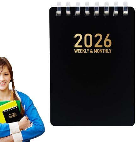 Agenda giornaliera | Taccuino primavera 2026 | Cartella di lavoro tascabile A7 per schizzi in aula, infermieristica, università, ricerca, giurisprudenza, riunioni di lavoro