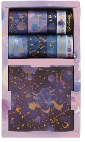 Genérico Pegatinas de Star Traveler Cinta Washi Bonita para Scrapbooking Cinta Decorativa para Bricolaje Decoración de Manualidades para Álbum de Recortes