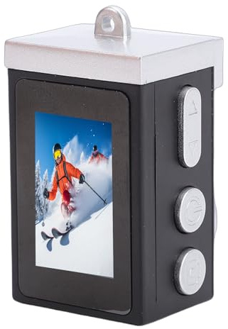 Yanmis Cámara CCD Retro, Foto de 8.6MP Video 1080P Pantalla de 1.14 Pulgadas Lente Gran Angular de 120 Grados, con Batería de 300 MAh para Fotografía de Viajes para Estudiantes, Niños (Black #12)