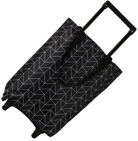 UKCOCO Carrello Spesa Ruote e Borsa Oxford Rinforzato, Resistente per Scale, per Shopping e Campeggio, Pieghevole e Maneggevole