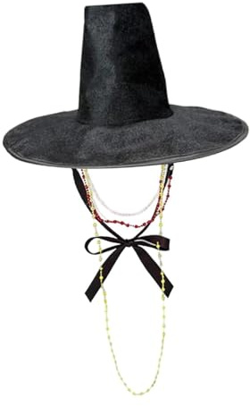 Chatonshen Sombrero Tradicional con Una Cadena de de Colores para Carnavales.