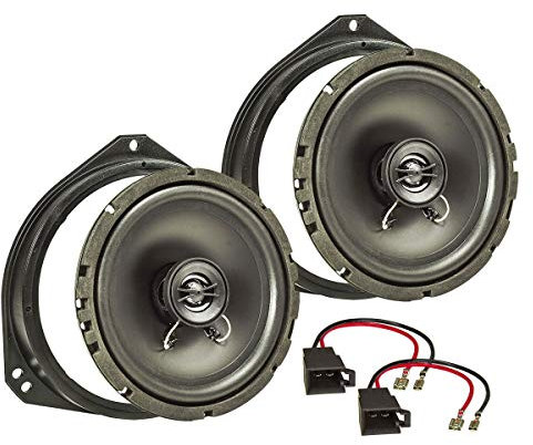 tomzz Audio 4039-000 Kit de instalación de Altavoces Compatible con Opel Corsa B C Tigra Vivaro Renault Traffic Sistema coaxial de 165 mm TA16.5-Pro