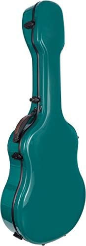 M-Case Geformter Gitarrenkoffer für akustische Gitarre 41” - 4/4 Fiberglass Ultra Light grünes Meer