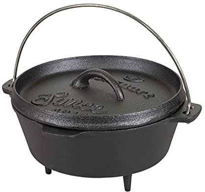 Stansport Forno olandese in ghisa 16018-20 - 2 Qt - con gambe - pre-stagionato