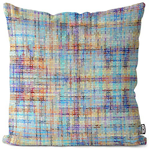 VOID Estilo Tweed Funda de Almohada cojín poliéster Impermeable Exterior Indoor Protectores, Kissen Size:80 x 80 cm