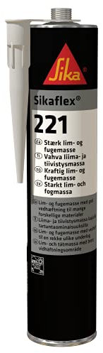 SIKA - Polyuretanlim och fogmassa - Sikaflex-221 - Ljusgrå - 300ml