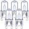 Bombillas halógenas G9 para horno 33W regulables, bombilla de cápsula transparente G9 blanco cálido 2700K, 350 grados C tolerante al calor, bombilla G9 para campana extractora para horno y microondas
