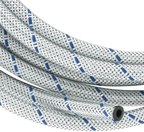 cyclingcolors bensinslang, stålflex 10 mm x 15 mm, gummi, förstärkt bränsleslang, stål, metall, motorcykel, traktor, bil, gräsklippare, bil, röjsåg (längd 2 m)