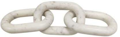 Scultura a catena in marmo bianco | Decorazione a catena a maglie | Nodo in marmo | Maglie in marmo | Decorazione per la casa | Catena in marmo | Arte a maglie in catena | Decorazione a nodo