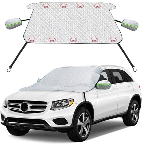 LULUETPUE Windshield Cover, Windshield Snow Cover 4-Layer (170 x 150 cm)