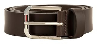 Tommy Jeans Herren TJM Austin 3.5 Am0Am12338 Fester Gürtel, Brown (Dark Brown), 95 cm