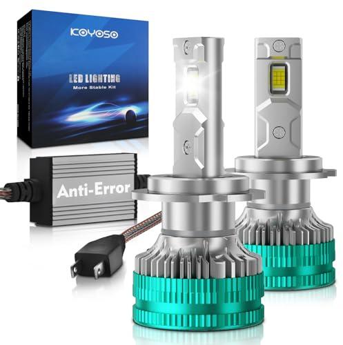 KOYOSO H7 LED Lampadine Auto: CANBUS Ready Nessun Errore Lampade Fari 32000LM 180W Sostituzione Kit LED Luci - Abbagliante e Anabbagliante per 12V Veicolo - 6500K Bianco