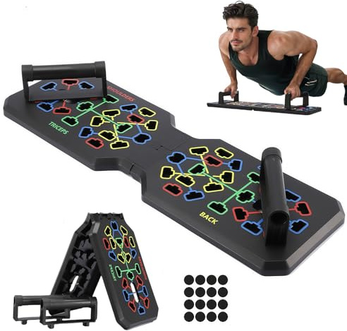 flintronic Soporte para Flexiones, Incline-Press Push up Bars Stand, Skid-Resistant Mango de Espuma para Entrenamiento de Brazos, Pecho Y Hombros Gimnasio Ejercicio de Entrenamiento En Casa