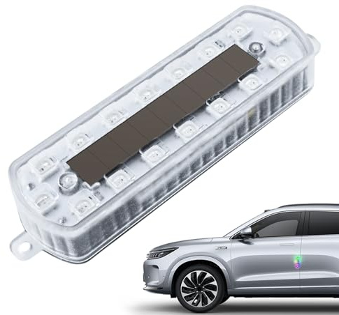 Feux Stroboscopiques LED pour Camions,Feux Clignotants Solaires Sans Fil Multicolores - Éclairage D’Avertissement Et D’Urgence Automobile Pour Moto, Camion, Drone Et Châssis