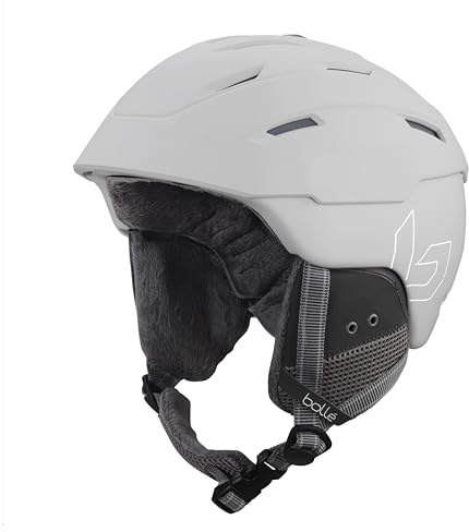 Bollé - Cliff, Gris Claro y Blanco Mate, Sin Referencia de Lente, Mediano, Cascos de Nieve, Unisex, Adulto, Talla S
