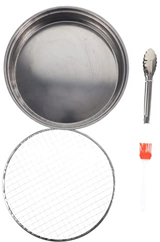 HEMOTON Usa e Getta in Barbecue Portatile Mini Per Rete Scanalature Per Cottura Leggera e Facile Da Trasportare