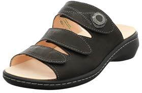 Think Camilla Sandalia con Correas Mujer, Negro (Sz/Kombi 09), 38 EU