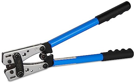 TEENO Alicates de Terminals Herramienta de Crimpado - AWG 10-0, 6/10/16/25/35/50 mm², Alicates de Corte de Cables Multifuncionales con Mango Antideslizante para Electricista