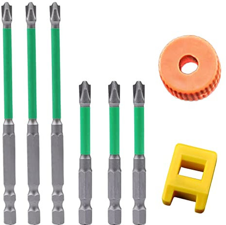 Lot Spécial pour Electriciens Tournevis: Nizirioo Haute Dureté Tournevis Torx Avec Magnétiseur de Tournevis et Anneau de Magnétisation, Aimants Puissants Visseuse Electrique