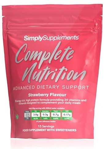 Build Up Drink | Ideal for Gaining Weight | Formulated for the Elderly or Recovering from Illness | UK Manufactured (Strawberry)