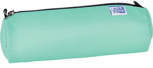 Oxford, Favorit, Astuccio rotondo per matite, 1 scomparto con cerniera, 22 x 7 x 7 cm, Verde Pastello
